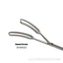 Pull forceps thoracoscopic free forceps banana forceps